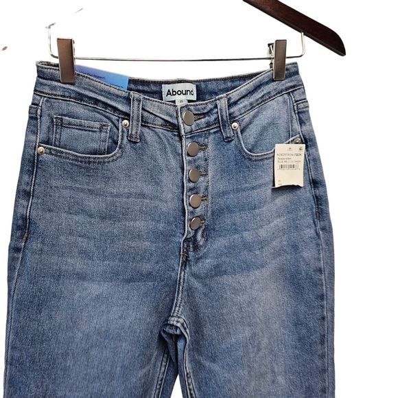 ABOUND High Rise Jean Size 25 Button Fly MOM JEAN Nordstrom Rack - Picture 2 of 7